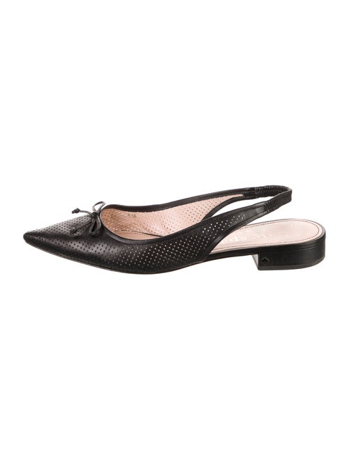 Kate Spade New York Leather Bow Accents Slingback Flats