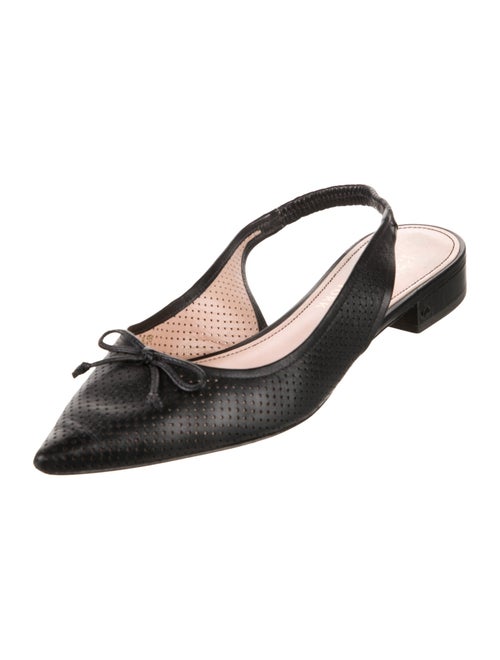Kate Spade New York Leather Bow Accents Slingback Flats