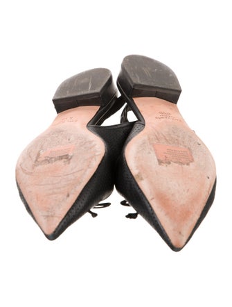 Kate Spade New York Leather Bow Accents Slingback Flats