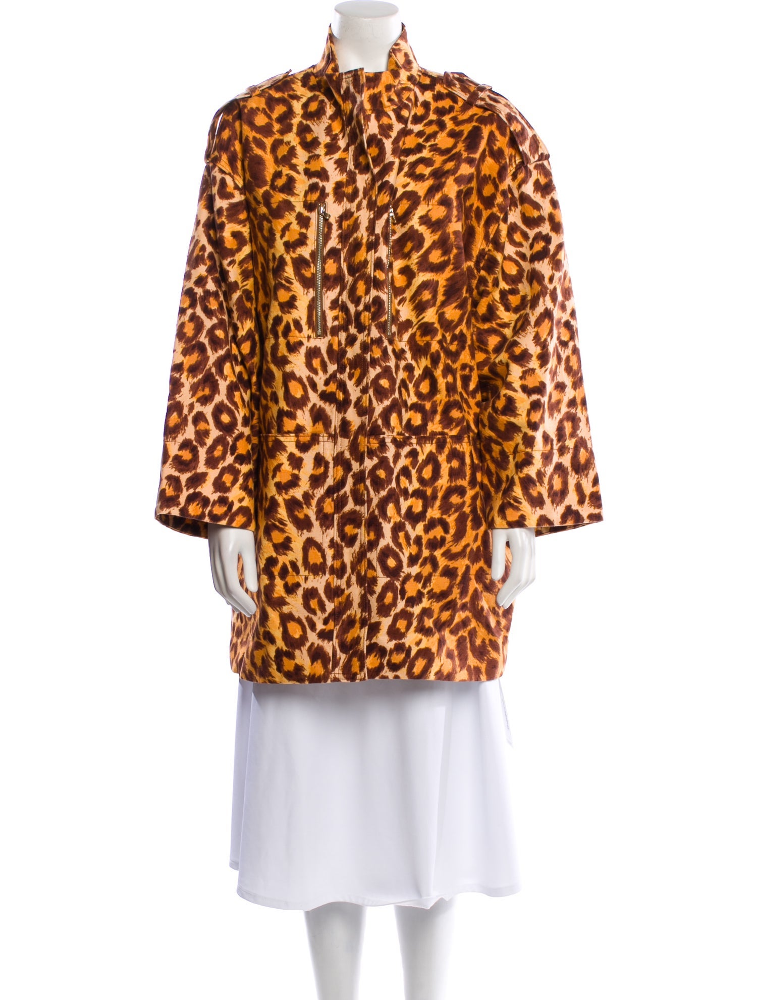 Kate Spade New York Animal Print Faux Fur Coat w/ Tags