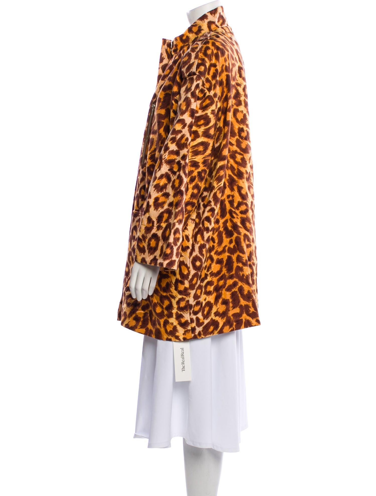 Kate Spade New York Animal Print Faux Fur Coat w/ Tags