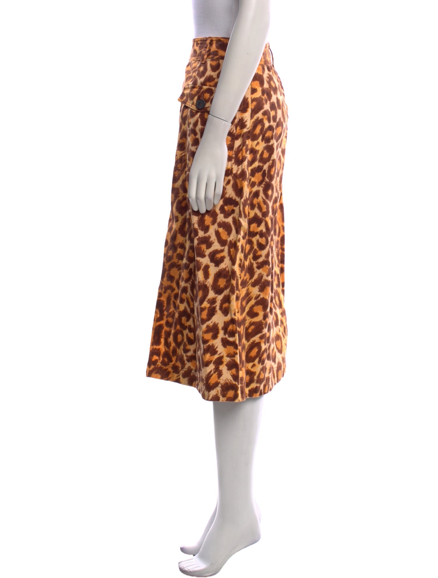 Kate Spade New York Animal Print Midi Length Skirt