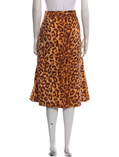 Kate Spade New York Animal Print Midi Length Skirt
