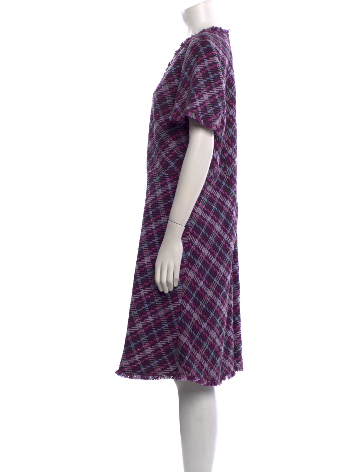 Kate Spade New York Plaid Print Knee-Length Dress