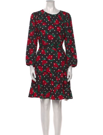 Kate Spade New York Polka Dot Print Knee-Length Dress