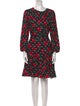 Kate Spade New York Polka Dot Print Knee-Length Dress