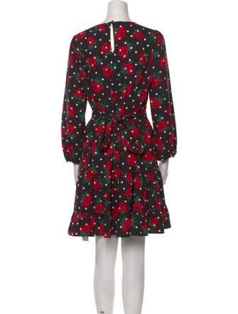 Kate Spade New York Polka Dot Print Knee-Length Dress