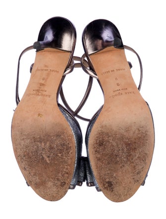 Kate Spade New York Leather Bow Accents Slingback Sandals