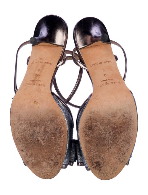 Kate Spade New York Leather Bow Accents Slingback Sandals