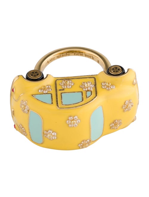 Kate Spade New York Crystal Off We Go Car Cocktail Ring