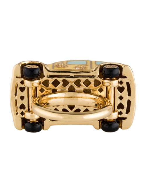 Kate Spade New York Crystal Off We Go Car Cocktail Ring