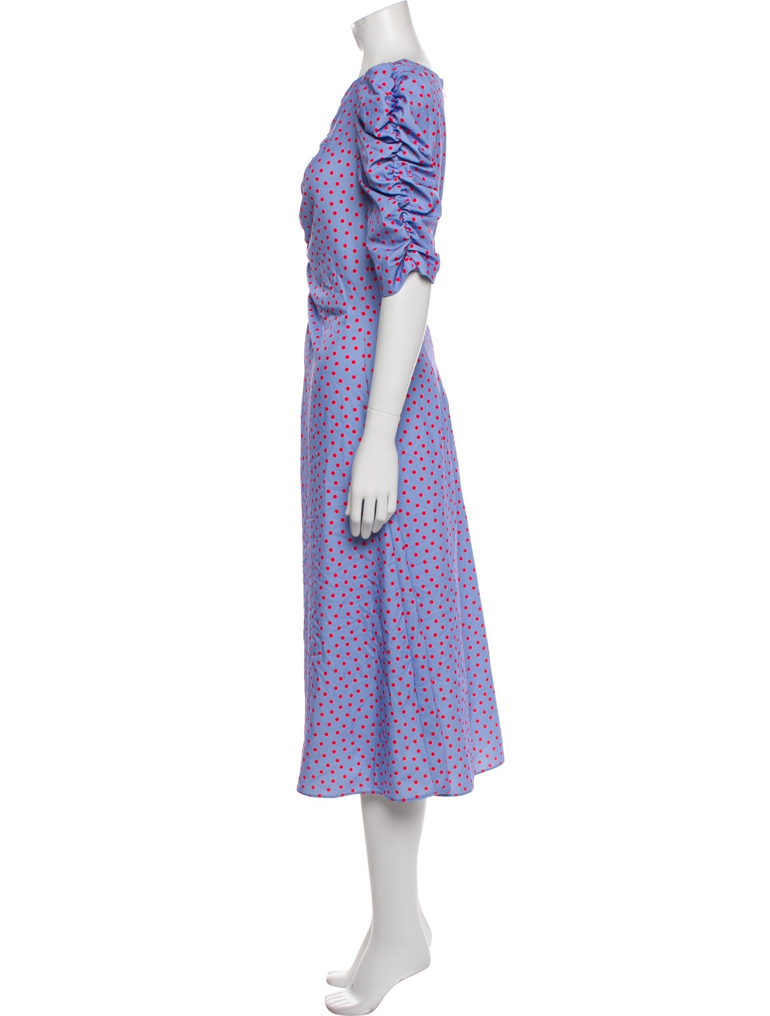 Kate Spade New York Polka Dot Print Midi Length Dress