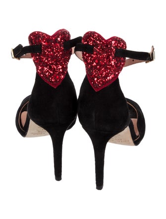 Kate Spade New York Suede Printed D'Orsay Pumps