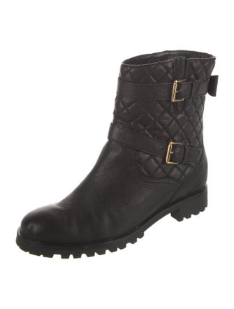 Kate Spade New York Leather Bow Accents Moto Boots
