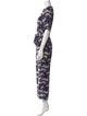 Kate Spade New York Floral Print Crew Neck Jumpsuit