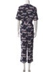 Kate Spade New York Floral Print Crew Neck Jumpsuit