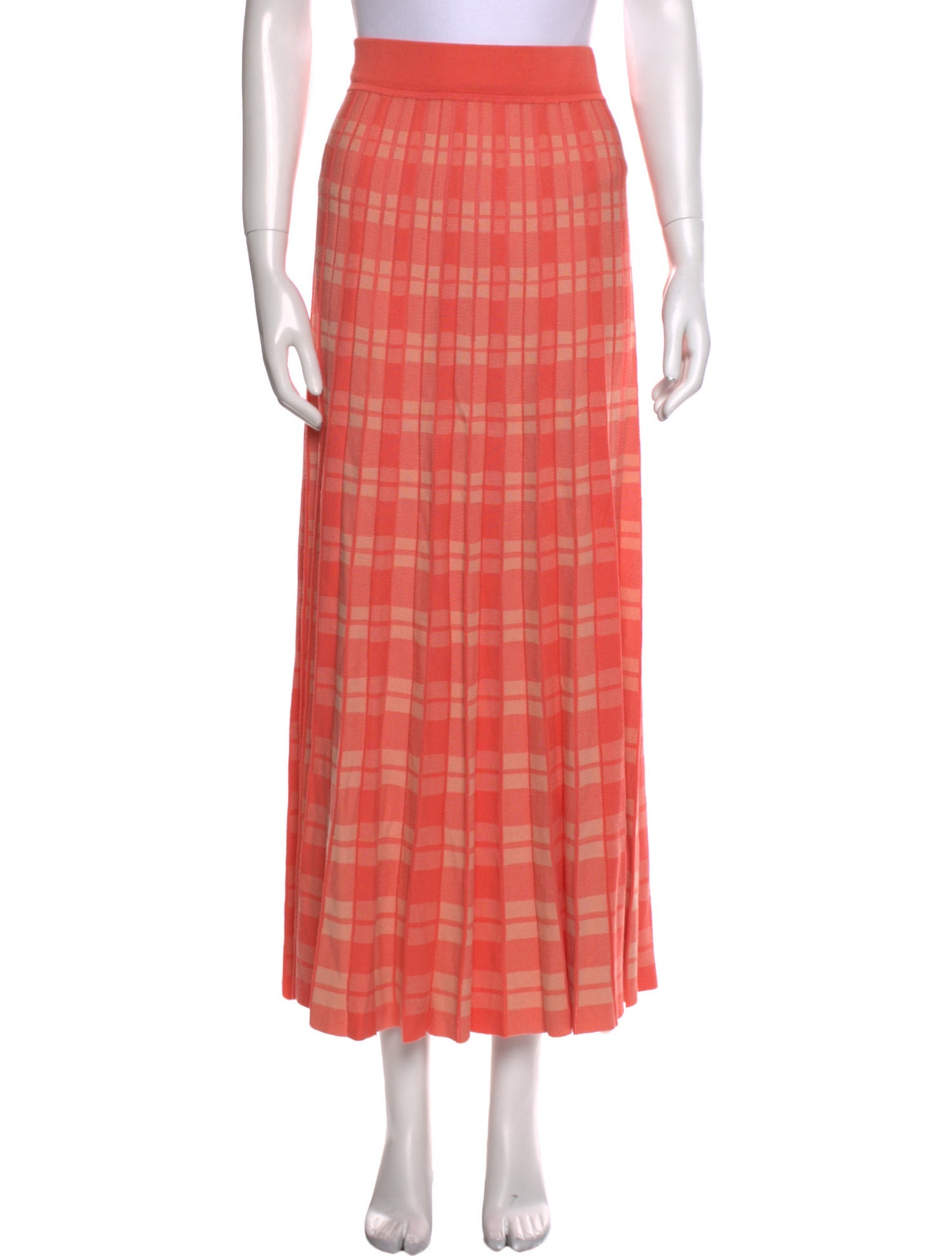 Kate Spade New York Plaid Print Midi Length Skirt