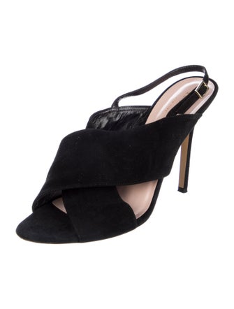 Kate Spade New York Suede Cutout Accent Slingback Sandals