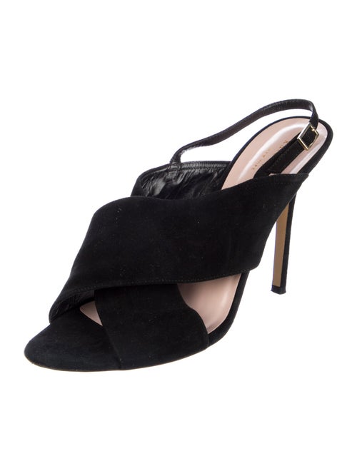 Kate Spade New York Suede Cutout Accent Slingback Sandals