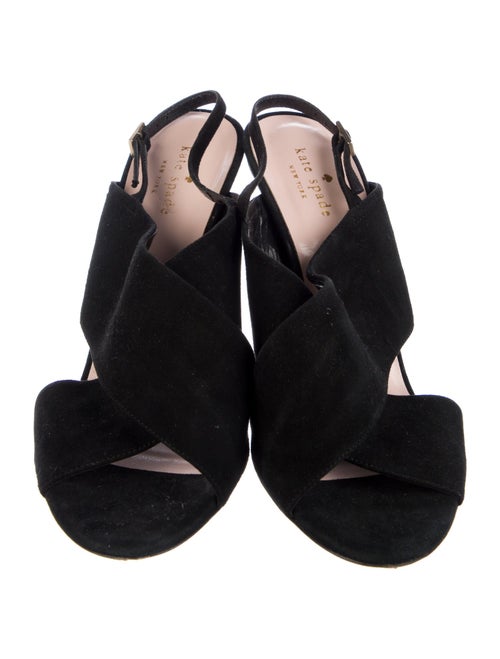 Kate Spade New York Suede Cutout Accent Slingback Sandals