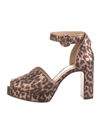 Kate Spade New York Leather Animal Print D'Orsay Pumps
