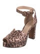 Kate Spade New York Leather Animal Print D'Orsay Pumps