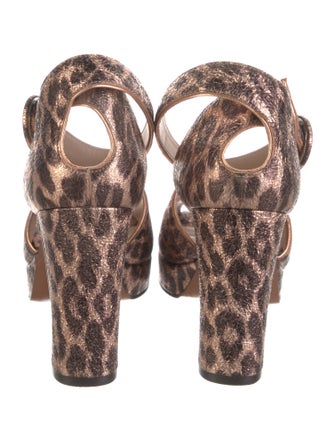 Kate Spade New York Leather Animal Print D'Orsay Pumps