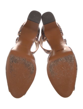 Kate Spade New York Leather Animal Print D'Orsay Pumps