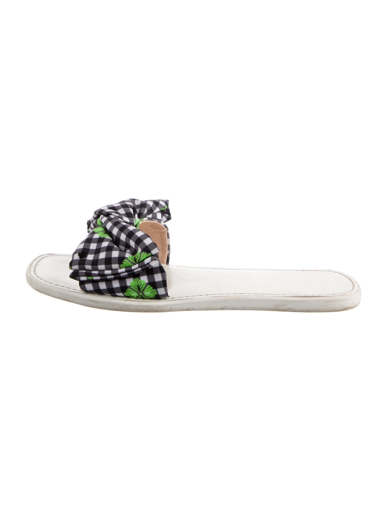 Kate Spade New York Printed Bow Accents Slides