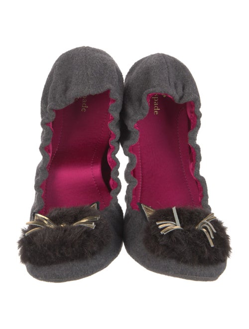 Kate Spade New York Pom-Pom Embellishments Ballet Flats