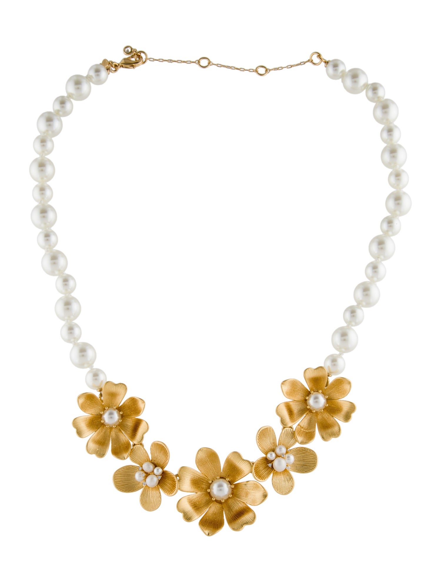 Kate Spade New York Faux Pearl & Cubic Zirconia Garden Party Necklace