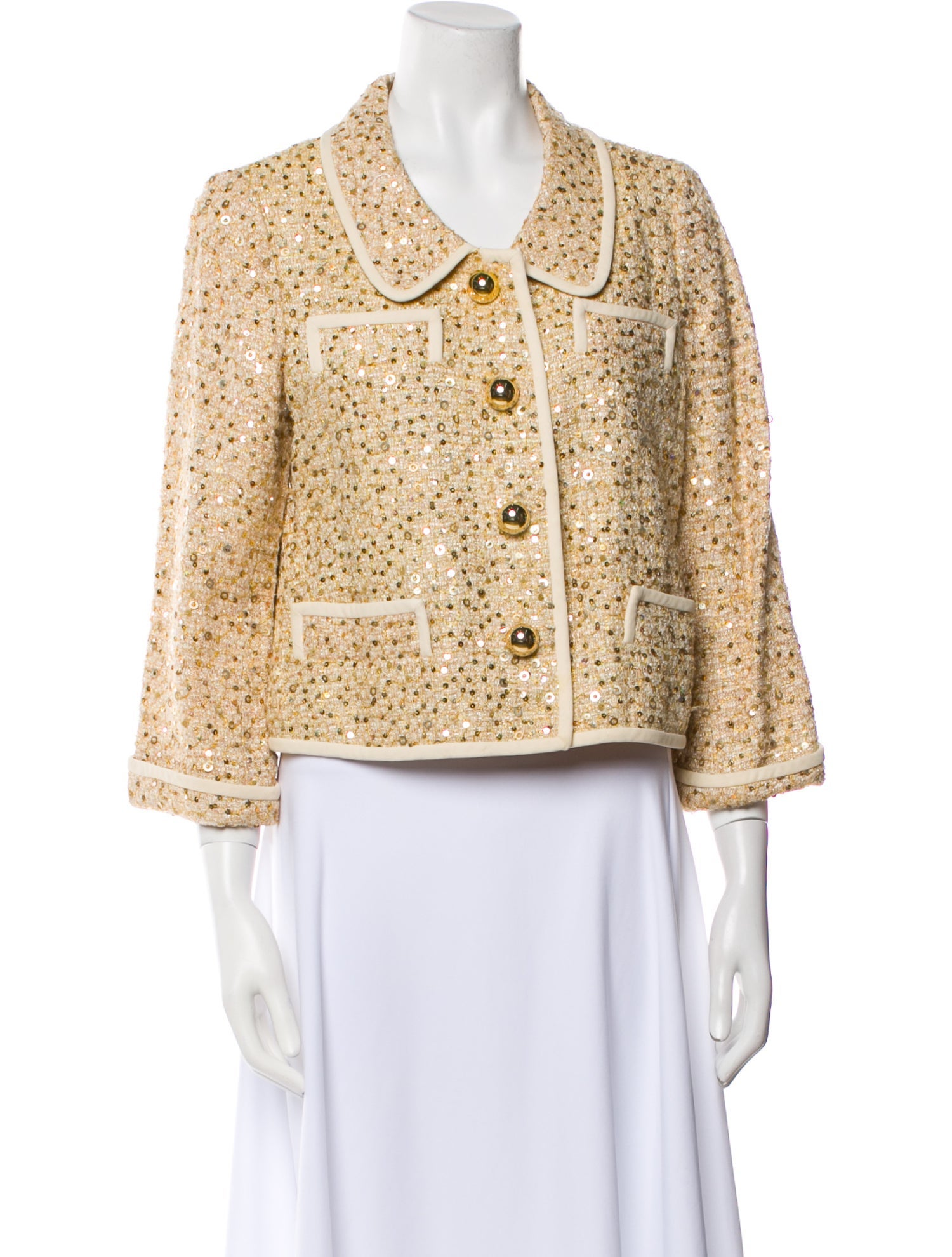 Kate Spade New York Tweed Pattern Evening Jacket