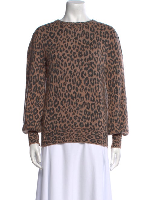 Kate Spade New York Animal Print Crew Neck Sweater