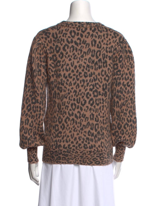 Kate Spade New York Animal Print Crew Neck Sweater