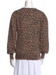 Kate Spade New York Animal Print Crew Neck Sweater