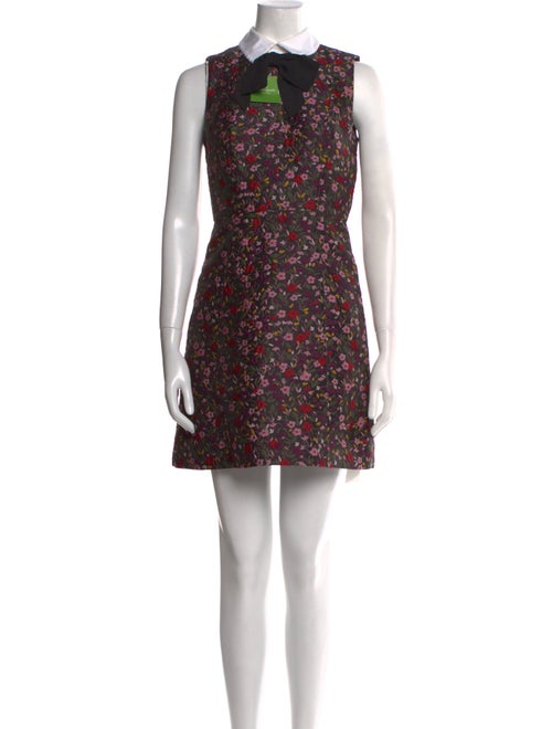 Kate Spade New York Floral Print Mini Dress
