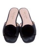 Kate Spade New York Suede Pom-Pom Embellishments Slides