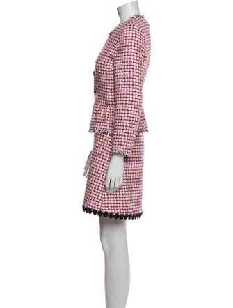 Kate Spade New York Tweed Pattern Embroidered Accent Dress Set