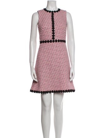 Kate Spade New York Tweed Pattern Embroidered Accent Dress Set