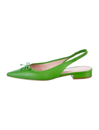 Kate Spade New York Leather Lasercut Accents Slingback Flats