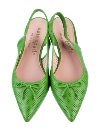 Kate Spade New York Leather Lasercut Accents Slingback Flats