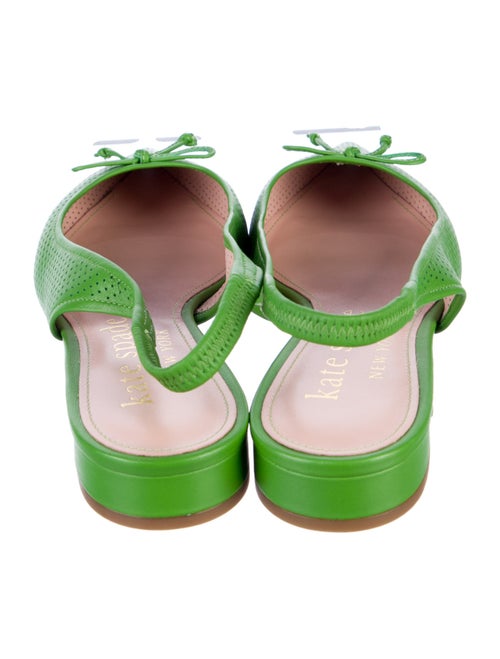 Kate Spade New York Leather Lasercut Accents Slingback Flats