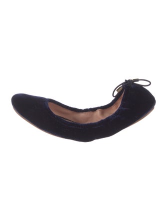Kate Spade New York Velvet Bow Accents Ballet Flats