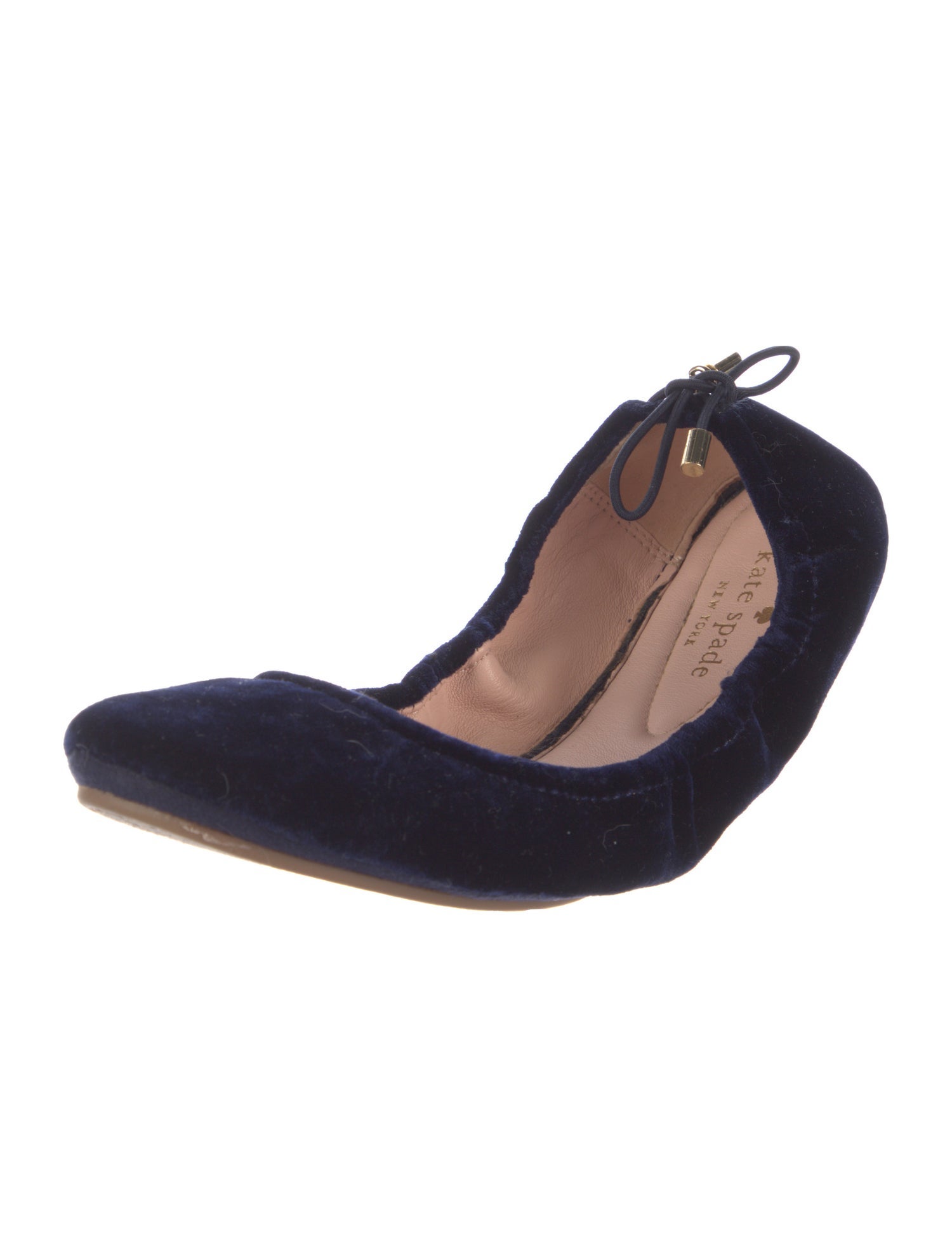Kate Spade New York Velvet Bow Accents Ballet Flats