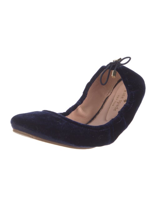 Kate Spade New York Velvet Bow Accents Ballet Flats