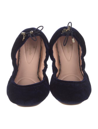 Kate Spade New York Velvet Bow Accents Ballet Flats