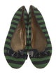 Kate Spade New York Striped Bow Accents Ballet Flats