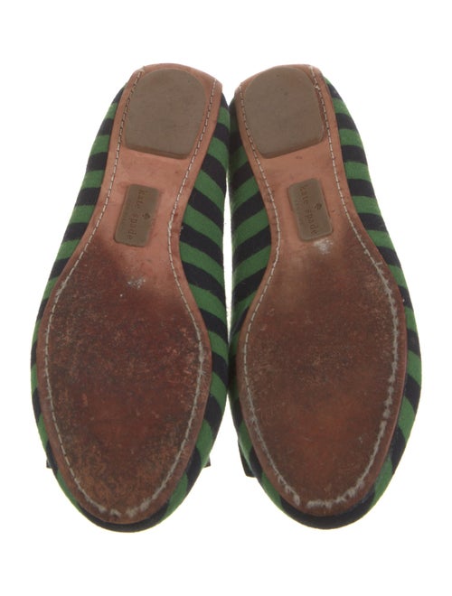 Kate Spade New York Striped Bow Accents Ballet Flats