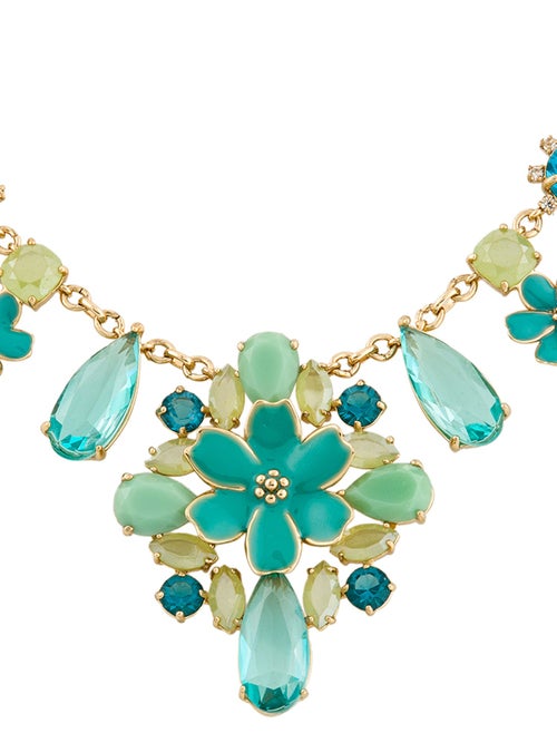Kate Spade New York Crystal Floral Collar Necklace