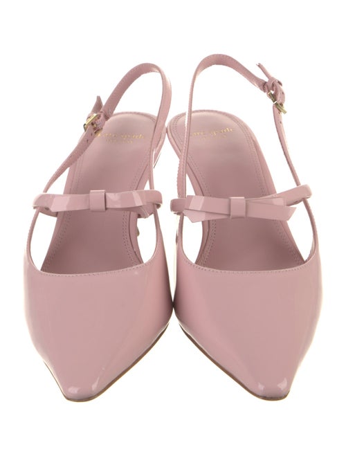 Kate Spade New York Leather Bow Accents Slingback Pumps